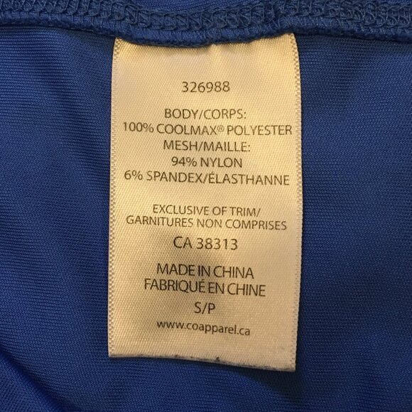 Avia Sleek Blue Bubble Print + Mesh Workout Tee - Picture 10 of 16